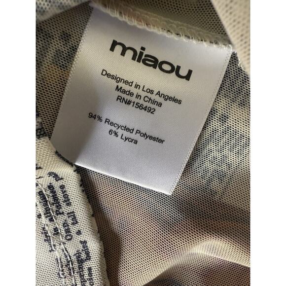 MIAOU Long Sleeve Graphic Tee Retro Romantic Round Neck Y2K Size S - Picture 6 of 10